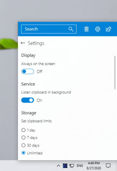 Quản lý và sao lưu nội dung lưu trong clipboard trên Windows 10