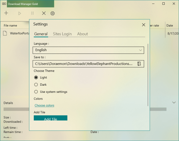 Download Manager Gold: phần mềm download nhanh trên Win 10