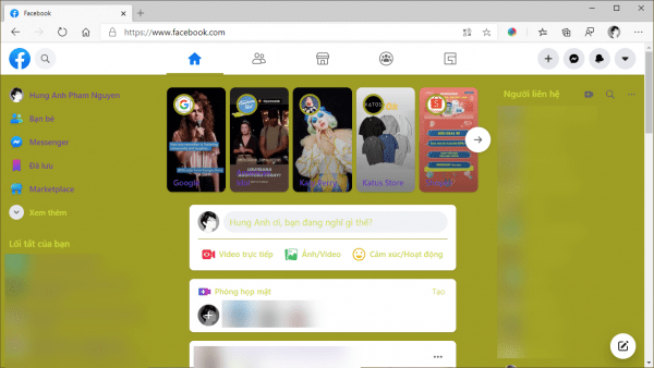 Cách đổi theme cho Facebook trên Microsoft Edge Chromium