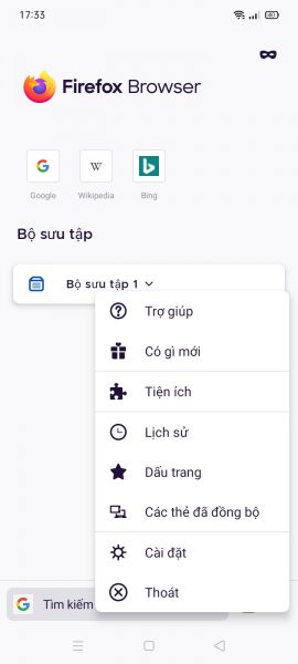 Firefox 79 trên Android rất tuyệt
