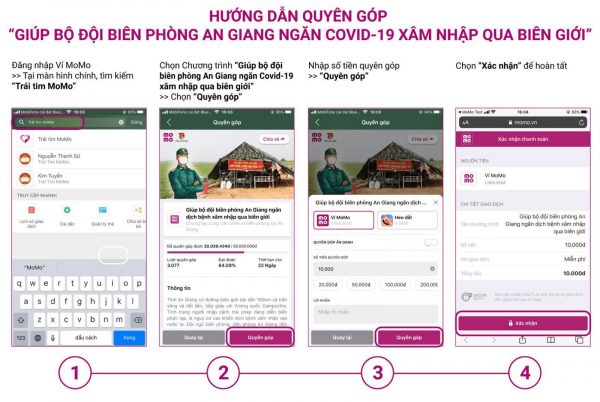 Hàng chục ngàn người dùng quyên góp trên Ví MoMo, chung tay cùng Đà Nẵng, An Giang quyết thắng dịch Covid-19
