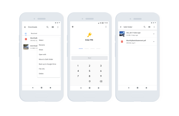 Google Files ra mắt tính năng đặt mật khẩu cho Thư mục An toàn