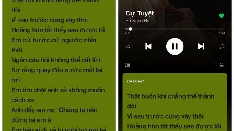 Làm thế nào để xem lời bài hát dạng karaoke trong Spotify?