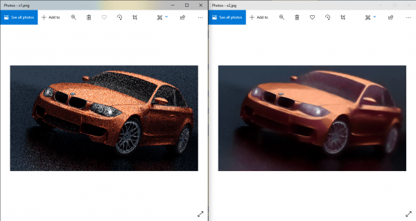 Phóng to ảnh không bị vỡ hạt online bằng AI với AI Image Denoiser