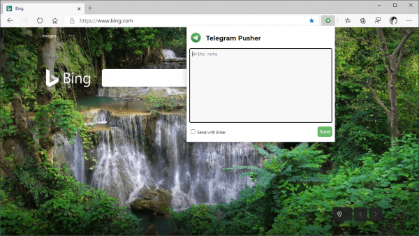 Cách gửi ảnh, URL, văn bản,… vào Telegram từ Chrome
