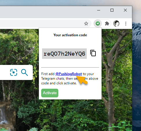 Cách gửi ảnh, URL, văn bản,… vào Telegram từ Chrome