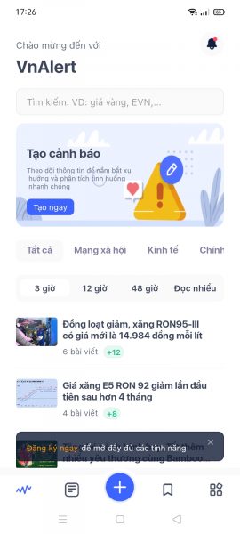 VnAlert: Công cụ theo dõi và thông báo thông tin tức thời