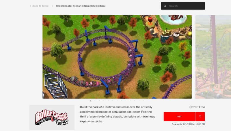Đang miễn phí game RollerCoaster Tycoon 3: Complete Edition