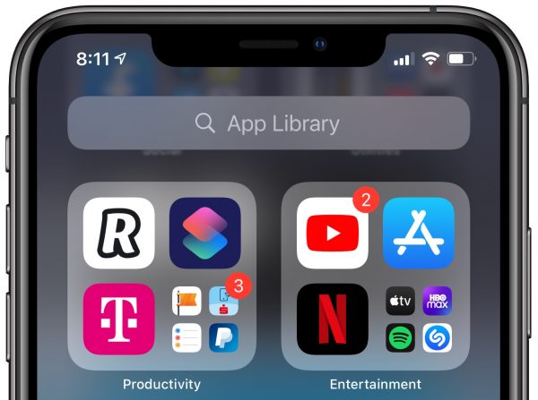 To move iPhone apps from the App Library to the Home screen 1