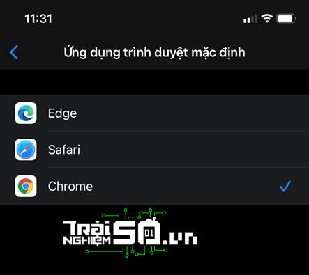 Cách đặt Microsoft Edge hay Chrome làm trình duyệt mặc định trên iOS 14