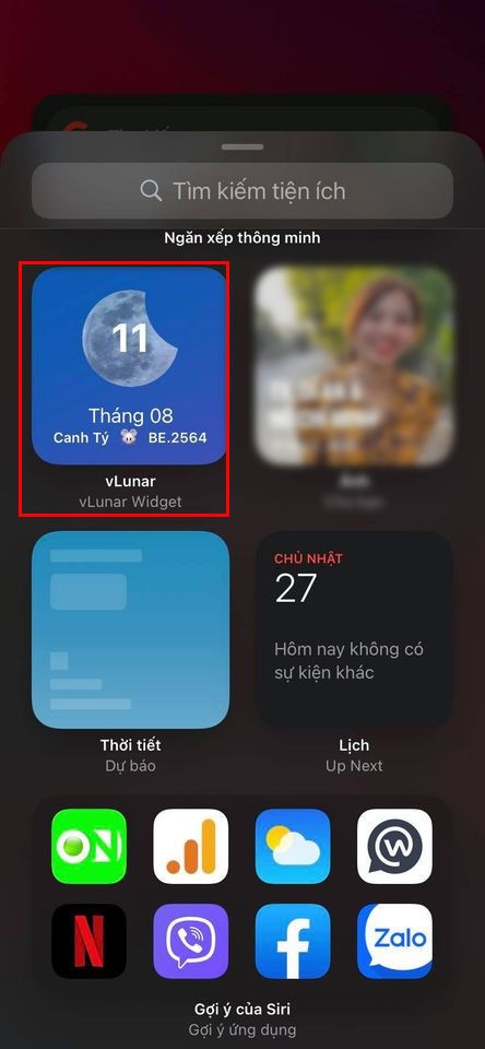 How to add lunar calendar to widgets of iOS 14 2