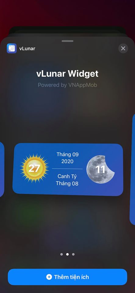 How to add lunar calendar to widgets of iOS 14 3