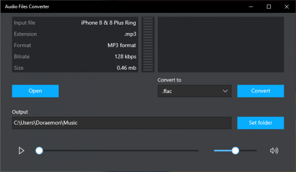 Chuyển đổi file âm thanh cực nhanh với Audio Files Converter