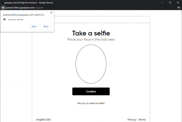 Gazepass: Mở trang web theo phong cách Face ID của iPhone X