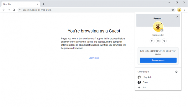 Cách dùng thử chế độ khách mới trên Chrome