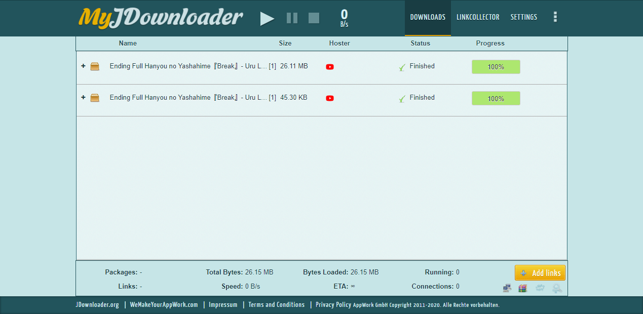JDownloader 2 Tải file trên máy tính Windows từ điện