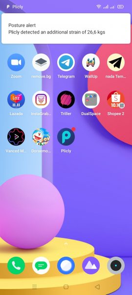 Plicly: Cảnh báo khi bạn dùng điện thoại Android sai tư thế
