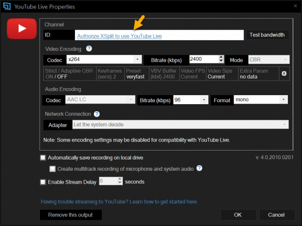 XSplit Broadcaster: livestream lên YouTube, Facebook, dễ dàng