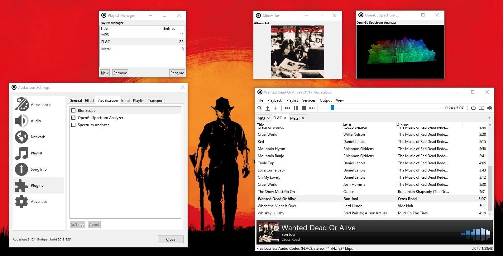 Audacious: trình nghe nhạc trên Windows 10 hỗ trợ giao diện Winamp