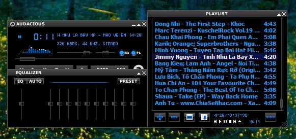 Audacious: trình nghe nhạc trên Windows 10 hỗ trợ giao diện Winamp