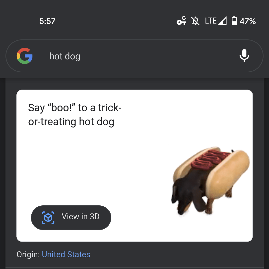 Google bổ sung động vật 3D mới cho Halloween