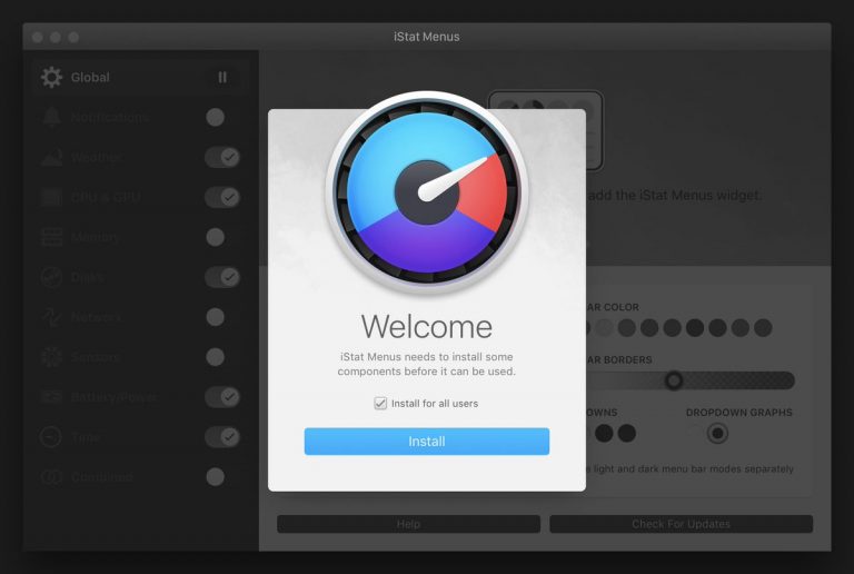 iStat Menus: Xem thông tin máy Mac trên thanh bar
