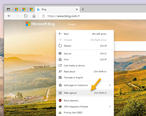 Chỉ bạn 2 cách chụp ảnh màn hình trang web trên Edge Chromium