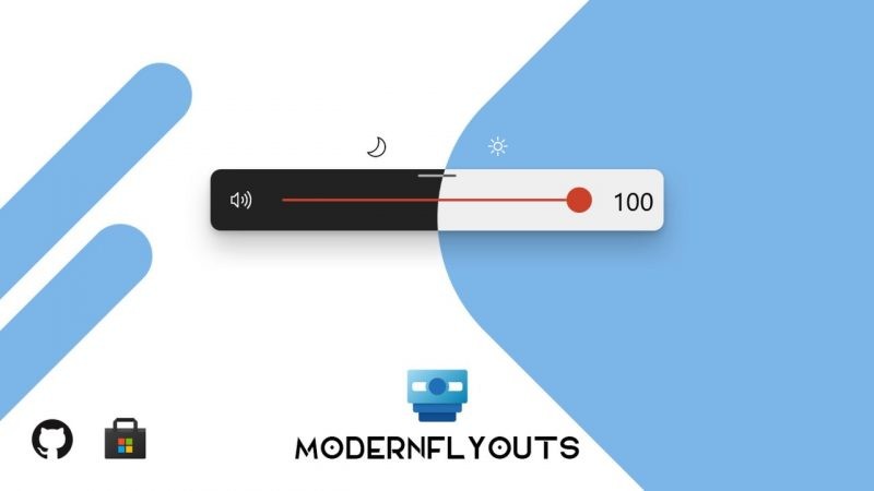 ModernFlyouts: Nâng cấp giao diện điều chỉnh âm lượng, độ sáng,… trên Windows 10