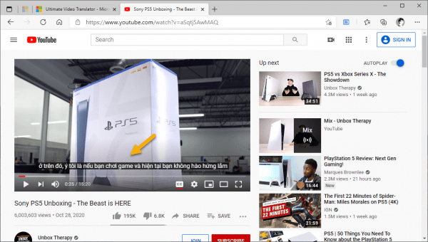 Video YouTube không có phụ đề tiếng Việt, vậy hãy dùng Ultimate Video Translator