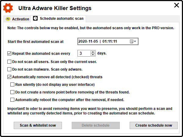 Ultra Adware Killer: tìm và diệt phần mềm quảng cáo trên PC