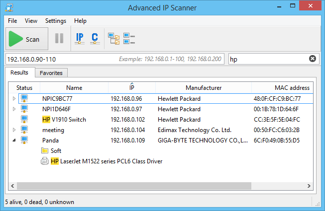 cnet advanced ip scanner