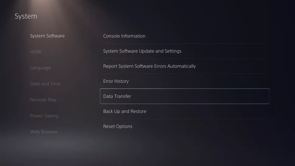 Chép game PS4 qua PS5 bằng Wi-Fi