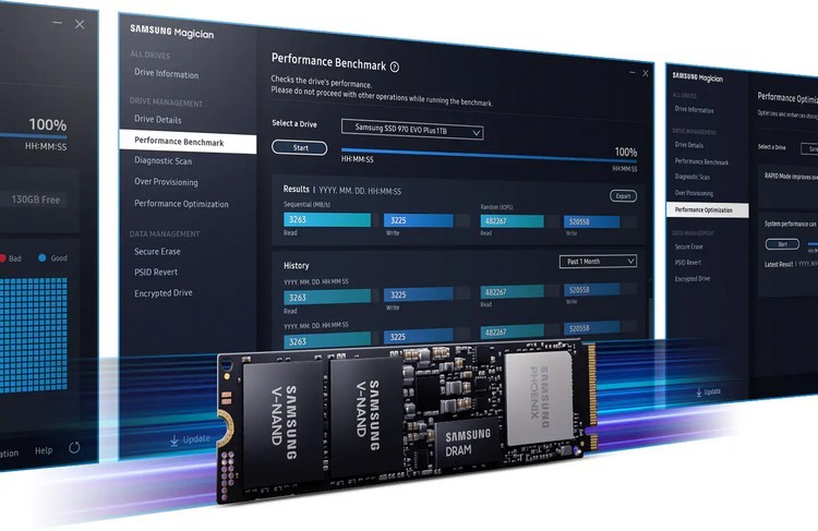 Samsung Magician: tiện ích được làm riêng cho SSD Samsung