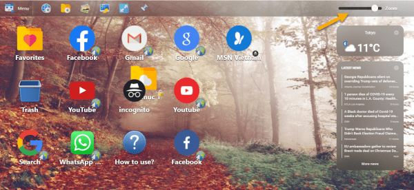 Desktop New Tab: Biến trang New Tab của Chrome giống màn hình desktop