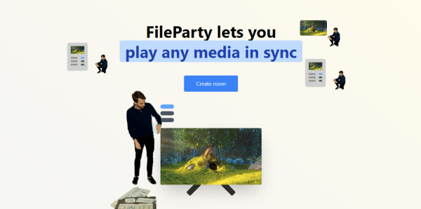 FileParty: Xem chung video, bài hát, hình ảnh đầu năm mới