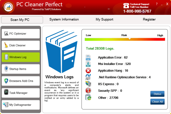 PC Cleaner Perfect: Dọn dẹp file rác, registry bị hỏng,...