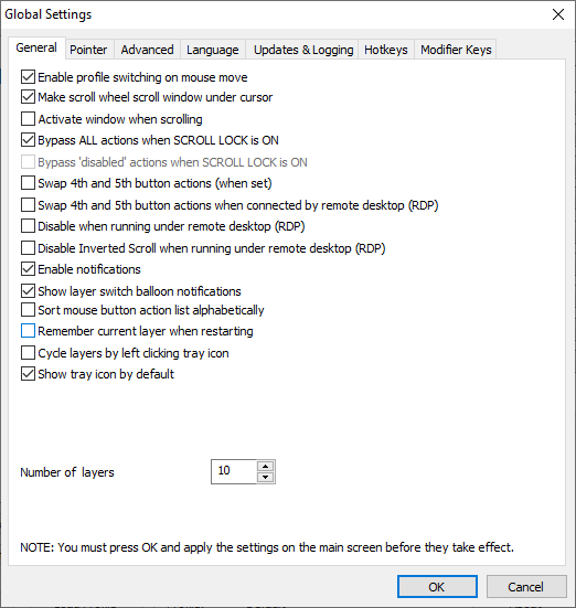 X-Mouse Button Control: Thay đổi chức năng chuột máy tính cho từng ứng dụng