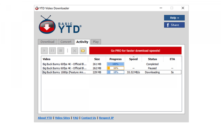 YTD Video Downloader: Tải, chuyển đổi, phát video trên máy tính