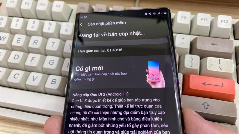 Samsung Galaxy Note 20 đã bắt đầu được cập nhật lên Android 11