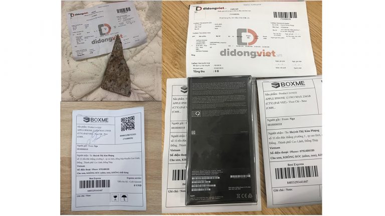 Đặt mua iPhone 12 Pro Max, khách nhận về… cục gạch