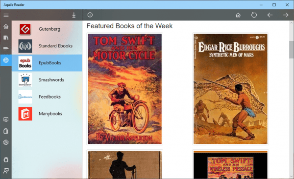 Aquile Reader: Ứng dụng đọc sách ePub tuyệt vời cho Windows 10