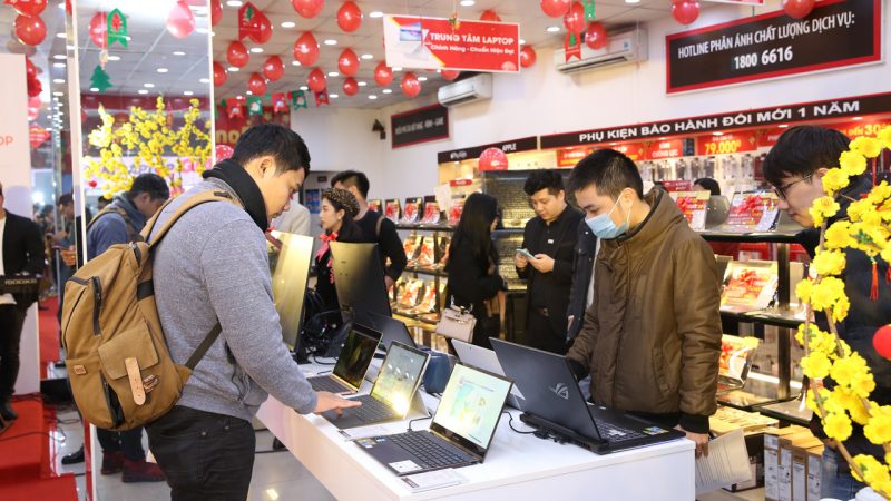 Doanh số laptop tăng trưởng gấp 5 lần sau Tết