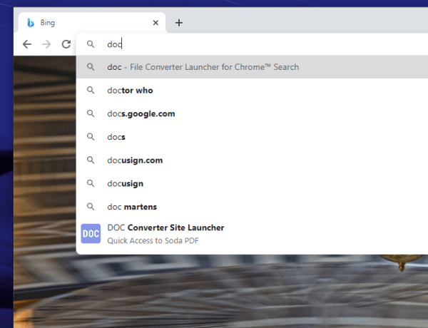 Cách tìm kiếm, mở trang web chuyển đổi file với File Converter Launcher for Chrome
