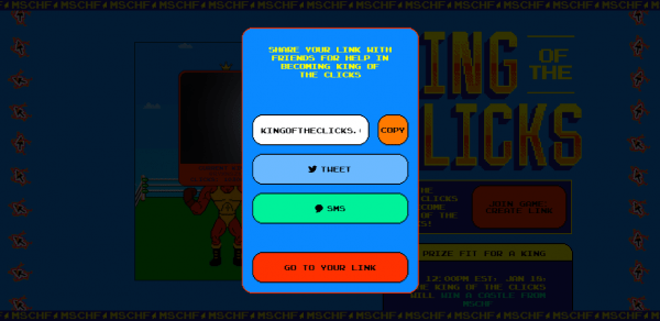 King of the Clicks: Trò chơi ai click chuột nhiều nhất được nhận thưởng