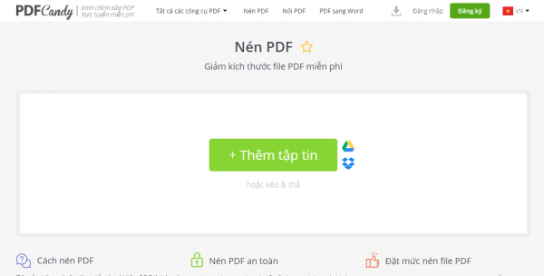 Chia sẻ 7 dịch vụ tiếng Việt giúp giảm dung lượng PDF