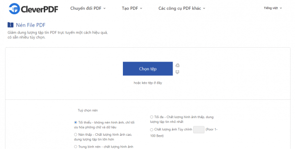 Chia sẻ 7 dịch vụ tiếng Việt giúp giảm dung lượng PDF