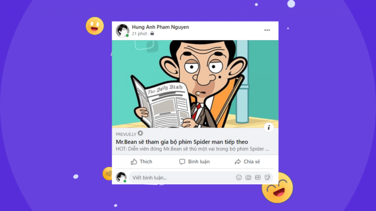 Chơi khăm bạn bè với tin tức chia sẻ bằng nội dung khác