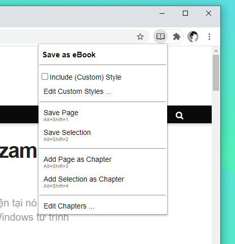Save as eBook: Tiện ích tuyệt vời để tạo sách điện tử ePub từ trình duyệt