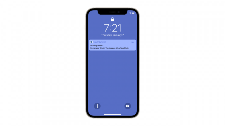 Cách nhờ iPhone nhắc nhở đeo khẩu trang khi rời khỏi nhà