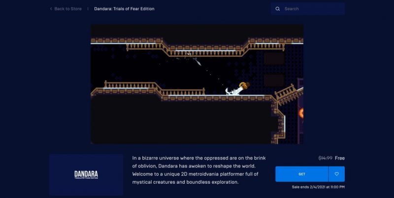 Đang miễn phí game Dandara: Trials of Fear Edition